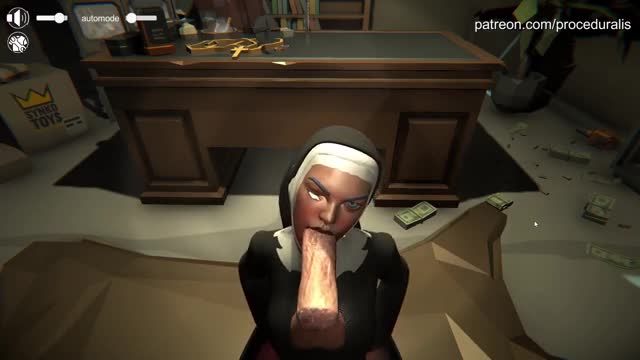 Under a nun habit