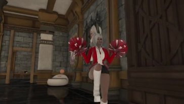 Viera playing cheerleading