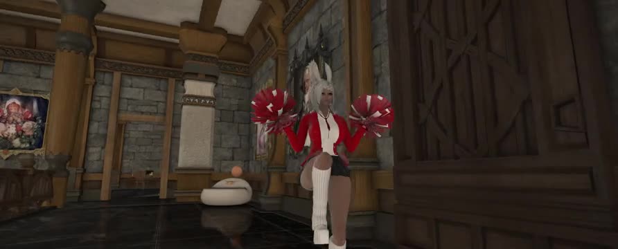 Viera playing cheerleading