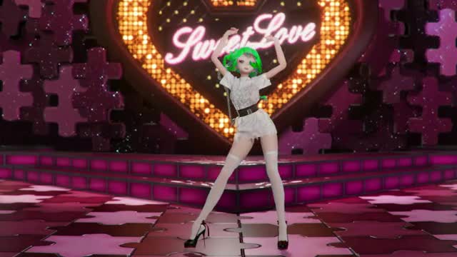 Vocaloid Hatsune Miku Shake It Song Hentai Undressing Dance Tatto White Socks Mmd 3D
