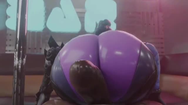 Widowmaker Ass Bouncing on Cock
