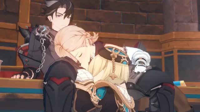Wriothesley x (Lyney + Freminet)