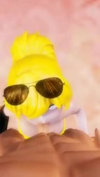 Yang blowjob & cum on face RWBY animation short