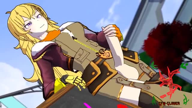 Yang jacks off looking at ruby celebrate her birthday(SFMslayer)