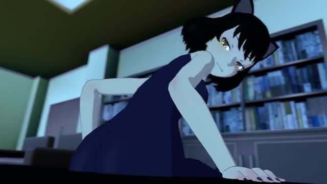 Yang squished by giant Blake booty – CLOTHED.