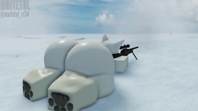 Arctic Fox Shows My Ass When shooting Roblox