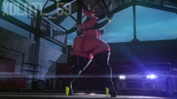 Foxy twerking