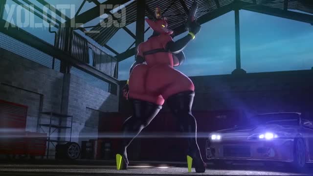 Foxy twerking