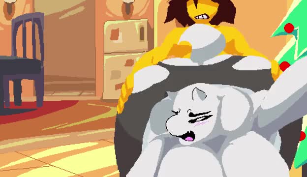 Kris and toriel christmas