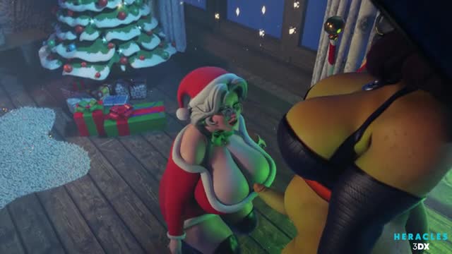 Mrs claus enjoying his rich cock