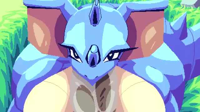 Nidoqueen and her trainer