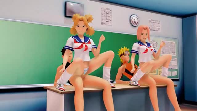 Sakura and Temari sex.