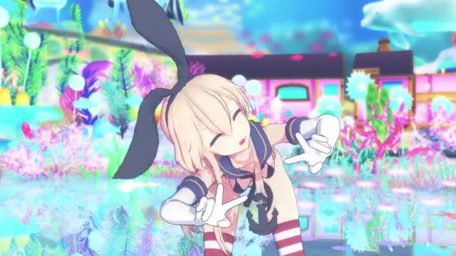 Shimakaze – Deep Blue Town [MMD R18] Ami37