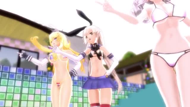 Shimakaze, Iowa & Kashima – Bakunyu Ondo [MMD R18] Iwayen