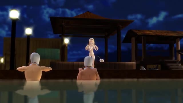 Shimakaze & Jervis – Dansu Rotenburo [MMD R18] Monokage