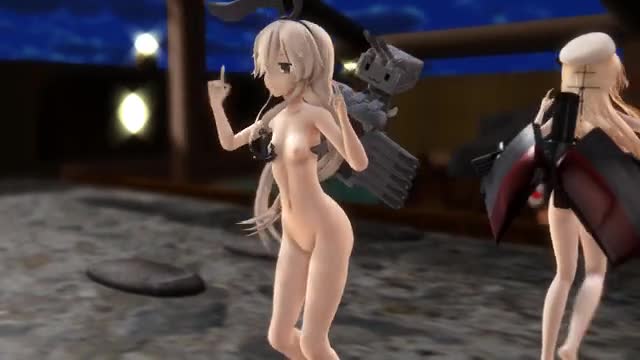 Shimakaze & Jervis – No Life Queen [MMD] Monokage