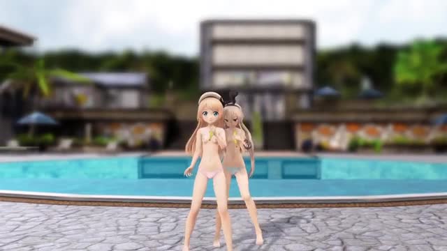 Shimakaze & Jervis – Ushiroyubi Sasaregumi [MMD R18] Monokage