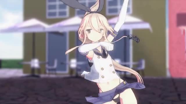 Shimakaze – Uchoten Vivace [MMD R15] Silent Person