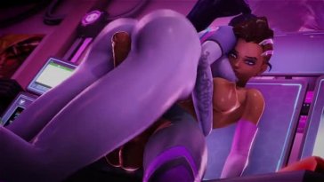 Sombra and Widowmaker Thigh Sex