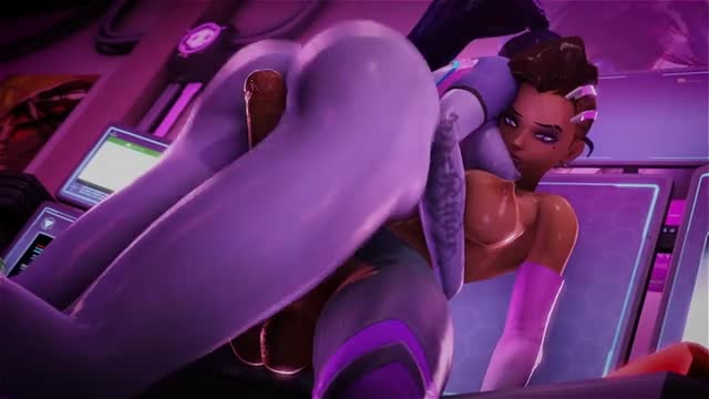Sombra and Widowmaker Thigh Sex