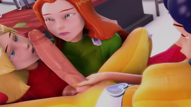 Totally Spies 1 Futa on 2 Females Threesome