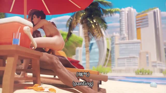 Tracer On Lifeguard Duty[Chinese subtitles][Kreamu]