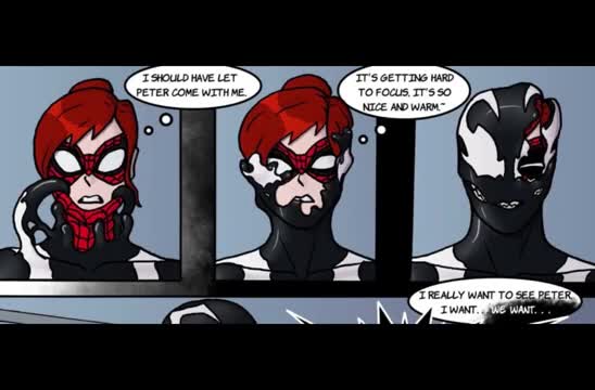Venom Forced Mary Jane have sex with Peter Parker (Dub Comic)