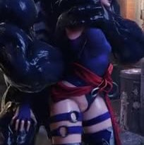 Venom taking Psylocke from Behind [Waos.exe]