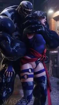 Venom taking Psylocke from Behind [Waos.exe]