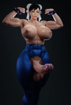 Chun-Li Flexing