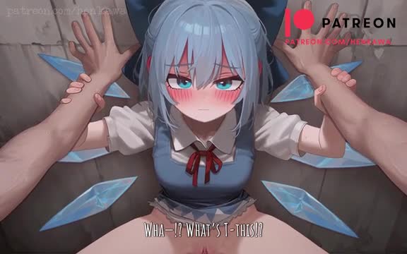 Cirno touhou holding