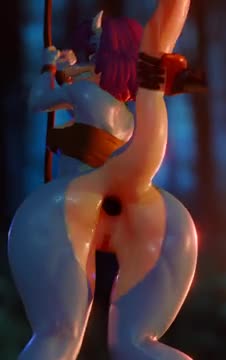 Dragon girl bound anal OC
