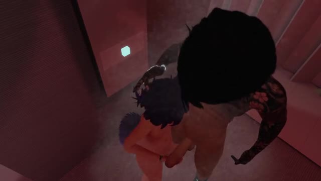 FEMBOY getting clean with EBOY leads to FUCKING on the floor.