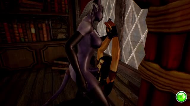 Futa Draenei force BJ on Female Human