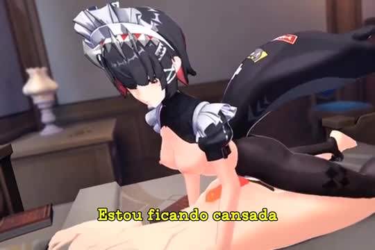 Futa Ellen fucking her master PT-BR