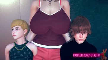Futa Milfs fucks Guy in a spa (Futa on Male)