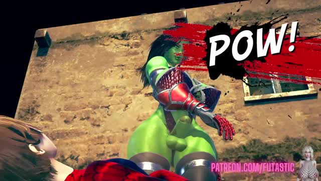 Futa Shehulk v Spider-Man (Futastic)
