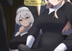 Futa nun masturbation