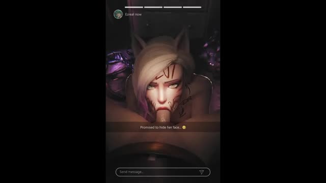 K/DA Ahri & Ezreal [Bodywritings][Zmsfm][4K]