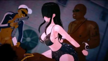 Kakure Meme cannot resist BBC gangbang