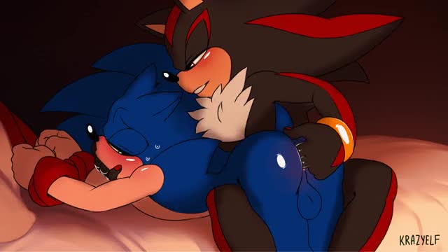 Shadow teasing Sonic’s Anus