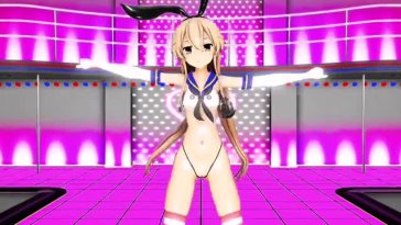 Shimakaze – Piman Taiso and training [MMD R18] RubyMMD