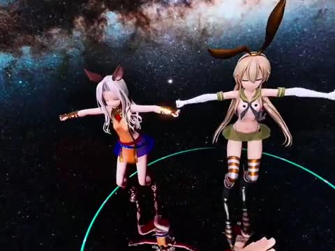 Shimakaze & Skasaha- Eazy Dance (VR) [MMD R18] Rewrisk