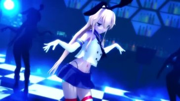 Shimakaze – Sticky Sticky [MMD R15] Hamselvish