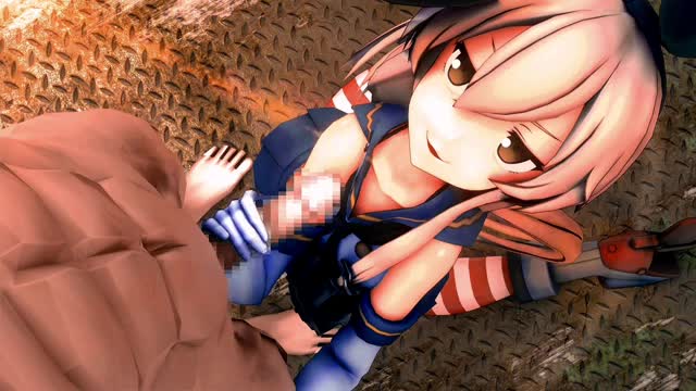 Shimakaze’s soft blowjob [R18] Eruru Ku