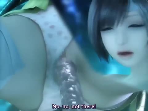 Yuffie get captured by horny tentacle