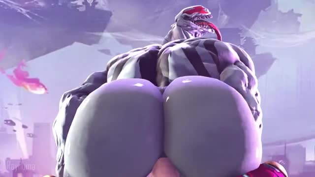 Anti-Venom rides Iron Man