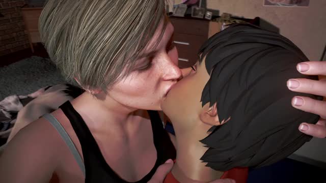 Cassie kissing