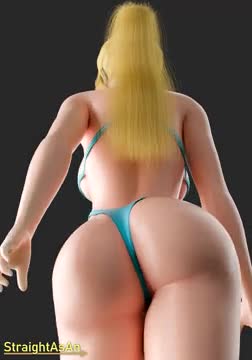 Jiggly Samus walk Bikini