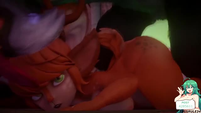 Lulu, Poppy, Tristana, Vex league of legends hentai 3d compilation #1
